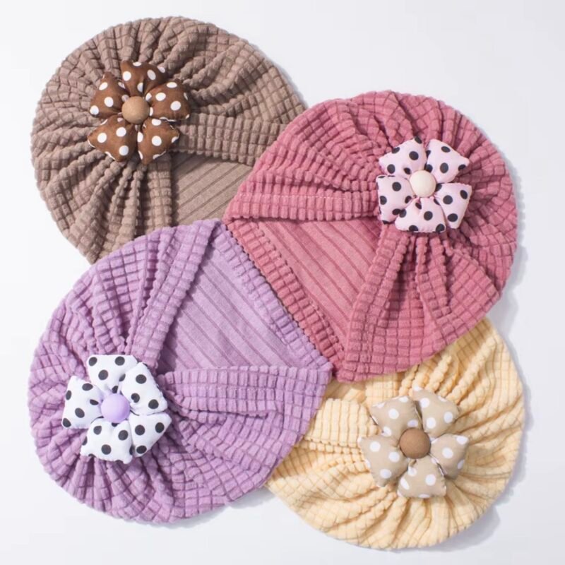 Turban flower pois ( NEW )